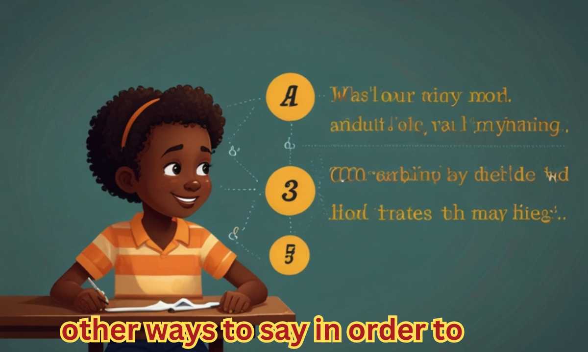 other ways to say in order to